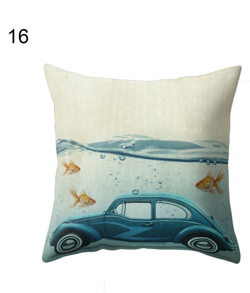 Goldfish Throw Pillow Case Home Decorative Cushion Cover Peach