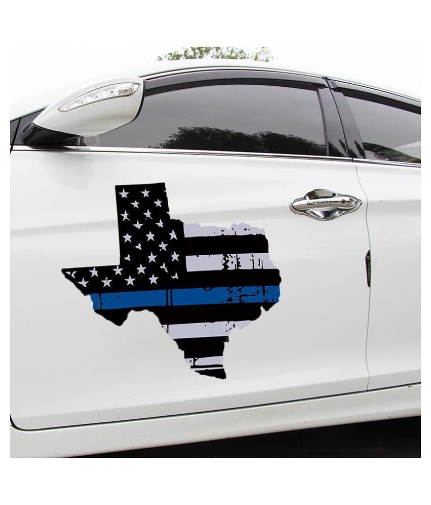 Texas State Shaped Thin Blue Line Decal Sticker Car Motorcycle Sticker Decal Buy Texas State Shaped Thin Blue Line Decal Sticker Car Motorcycle Sticker Decal Online At Low Price Snapdeal