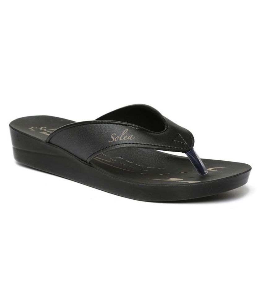 paragon black slippers