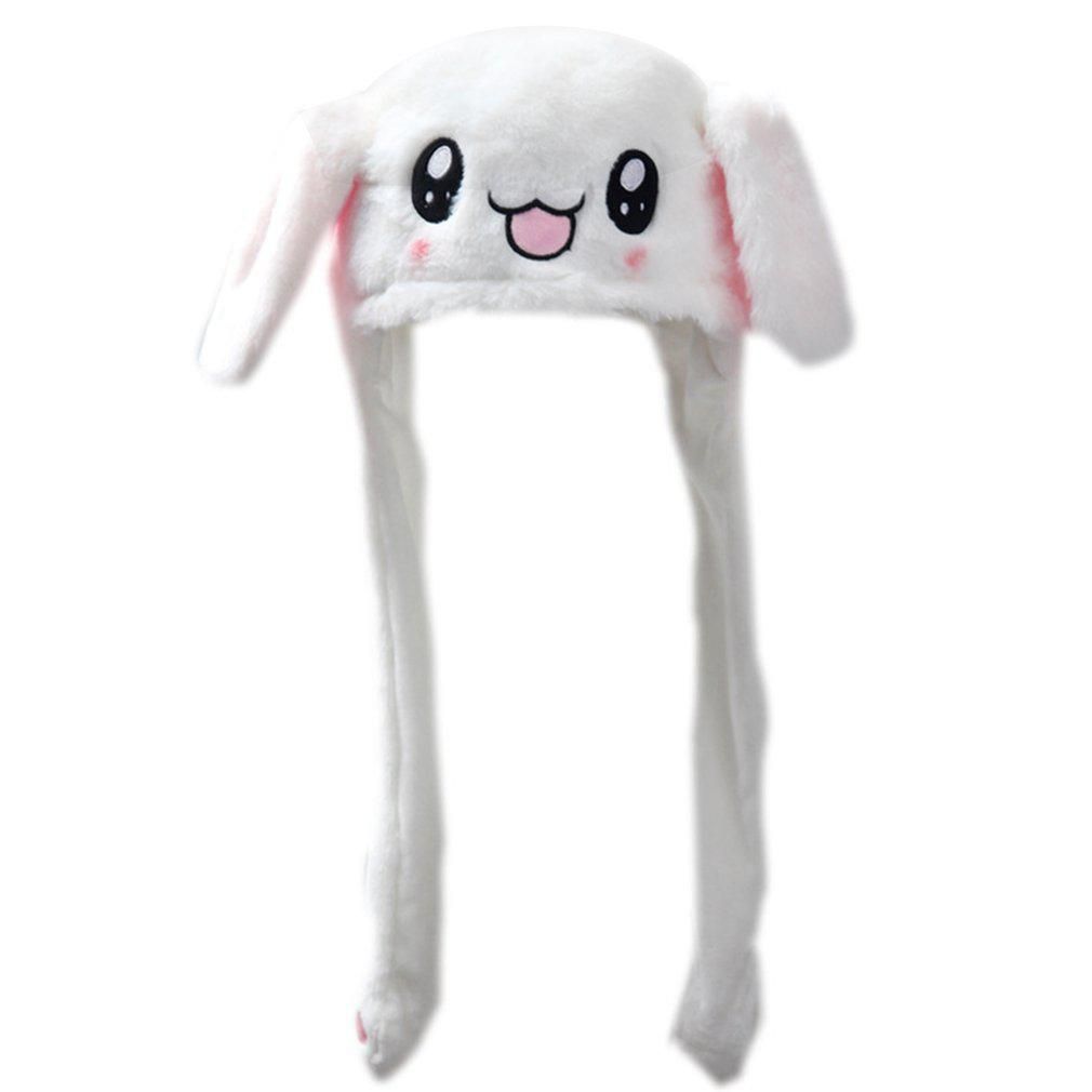 plush moving ear hat