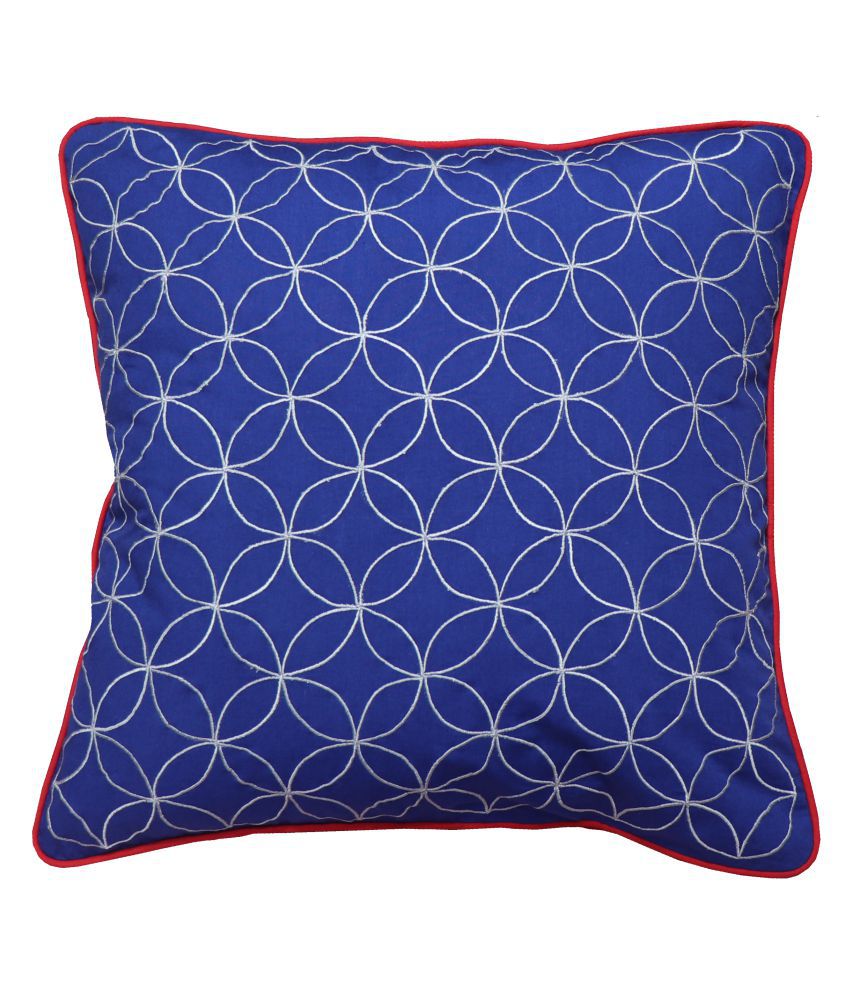     			Hugs'n'Rugs Single Cotton Blue Cushion Covers 40 x 40 cm (16 x 16)
