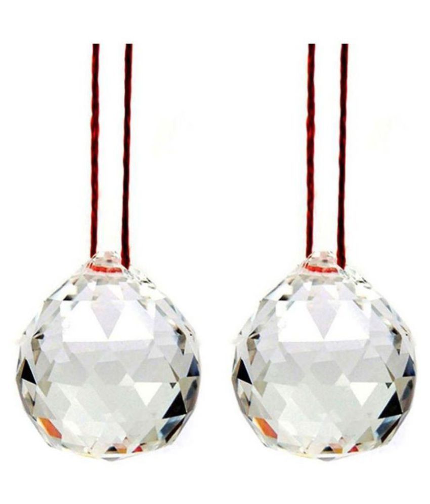     			S.S Collection Glass Hanging Crystal Ball Pack of 2