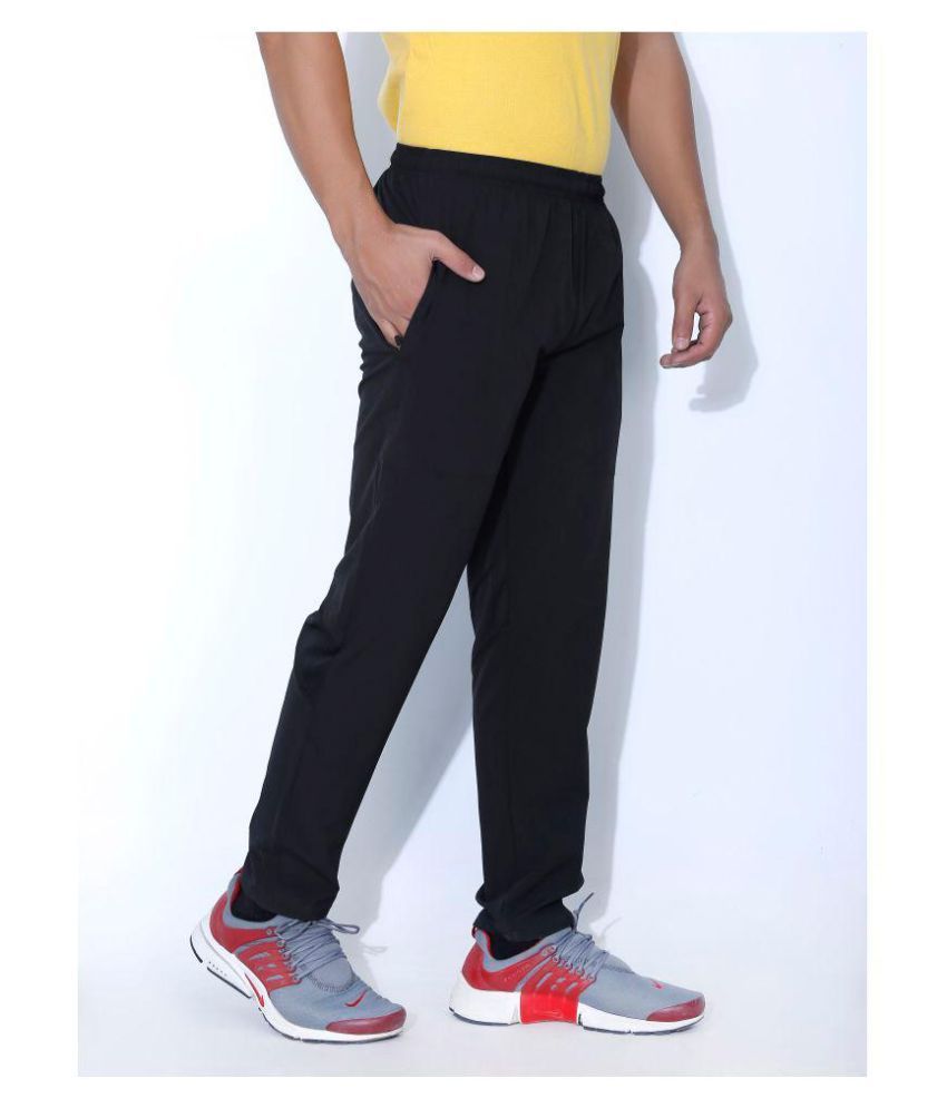 adidas black polyester lycra trackpants