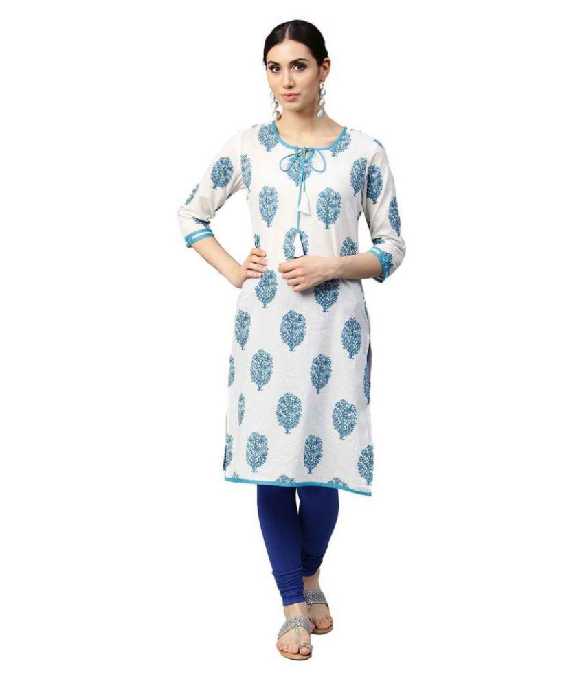 white top kurti