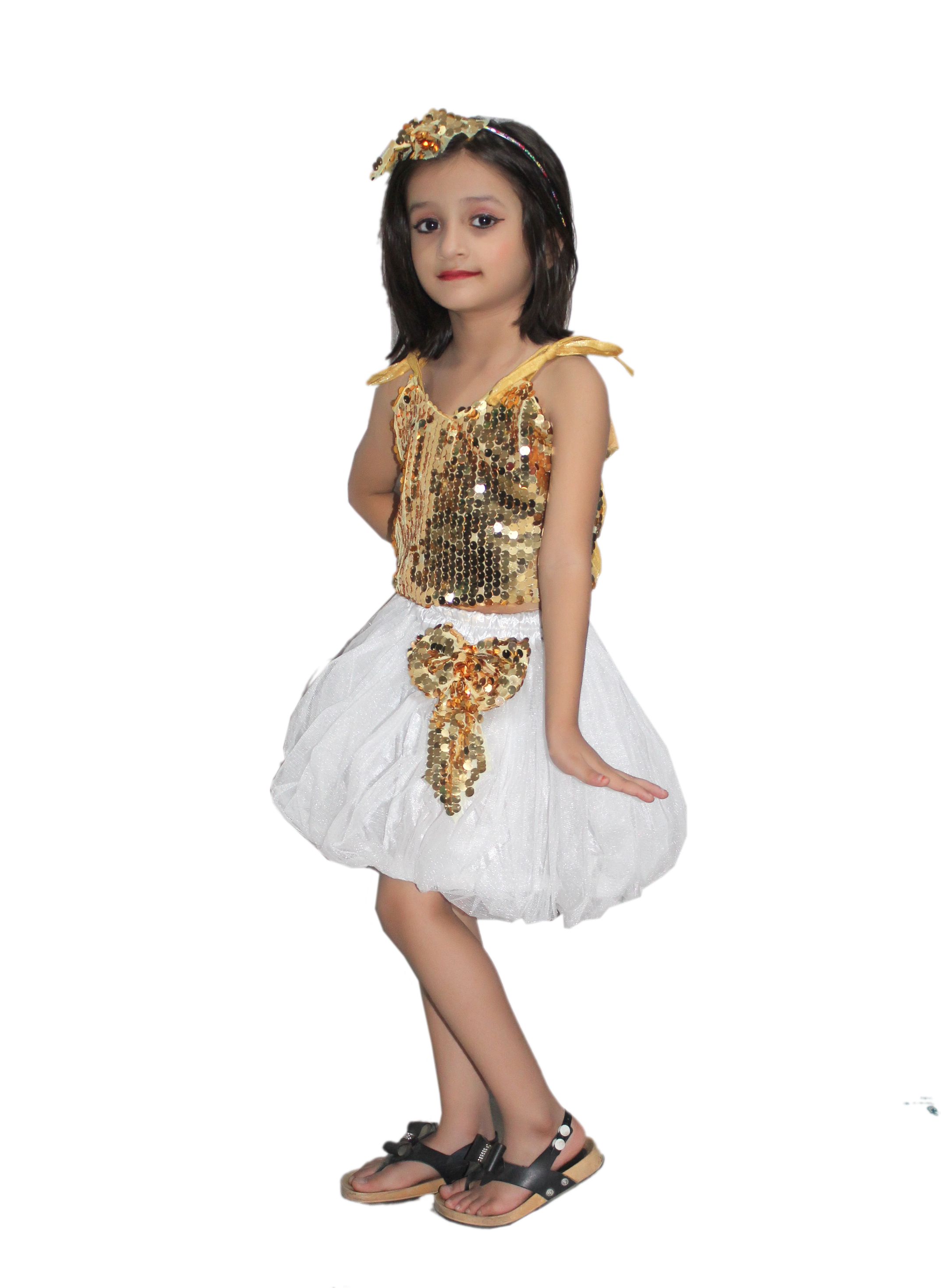     			Kaku Fancy Dresses Skirt Top Set Western Dance Dress For kids,Costume For School Annual function/Theme Party/Competition/Stage Shows Dress/Birthday Party Dress