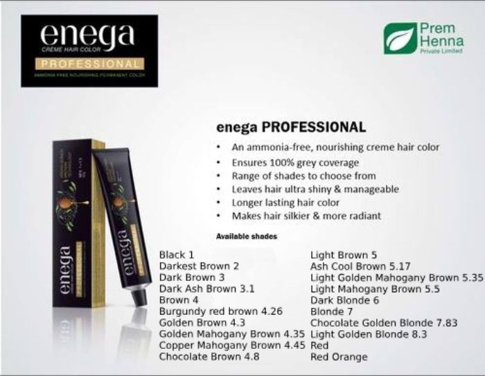enega Professional ( Blonde 7 ) Permanent Hair Color Blonde 60 gm Buy