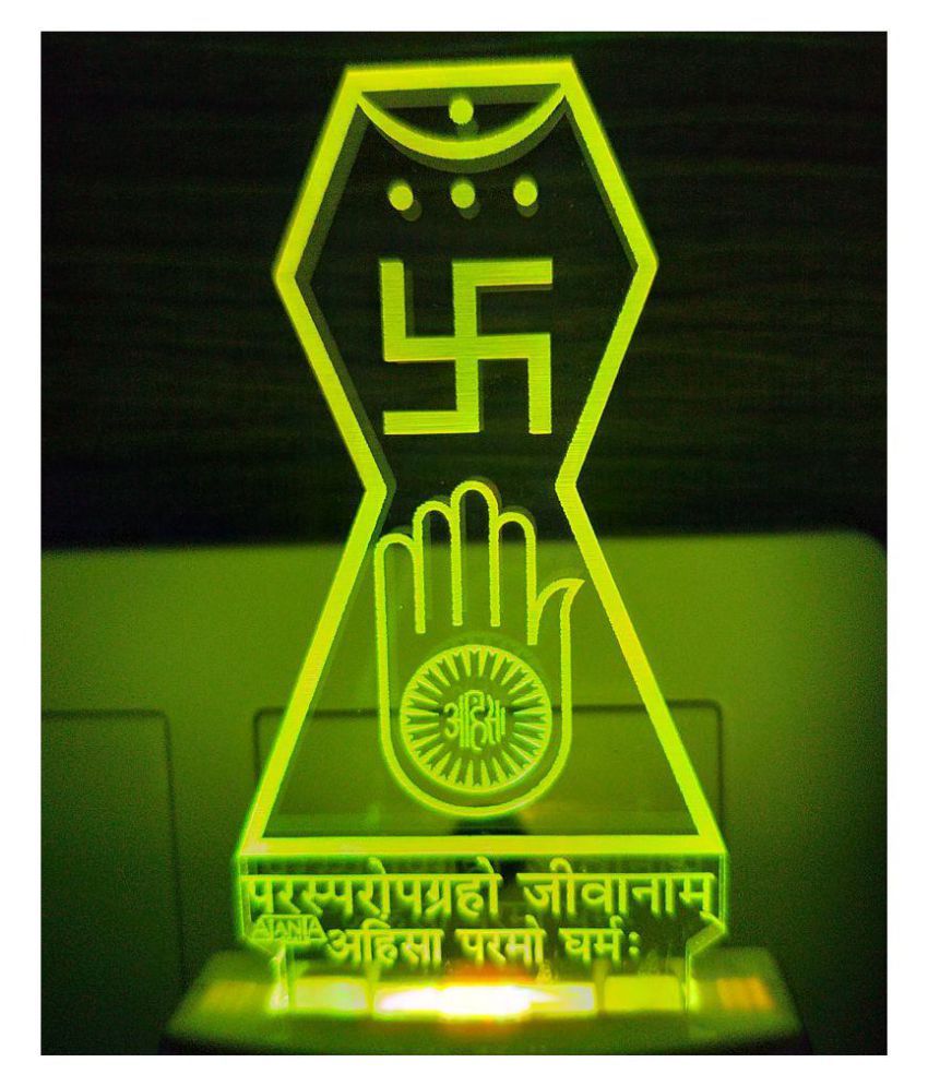     			Ajanta Jain Symbol code 2038 3D Night Lamp Multi - Pack of 1