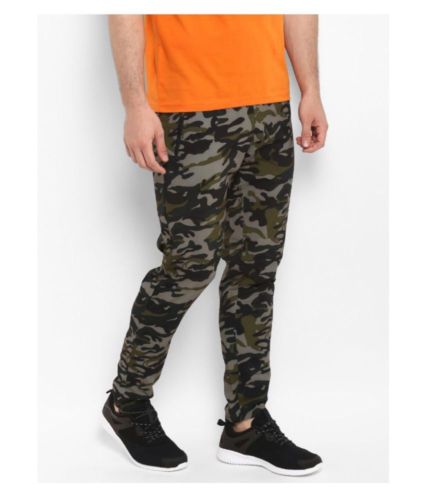camouflage track pants