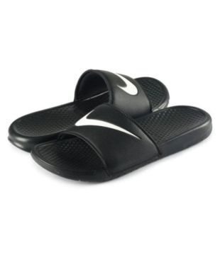 nike black slide flip flop