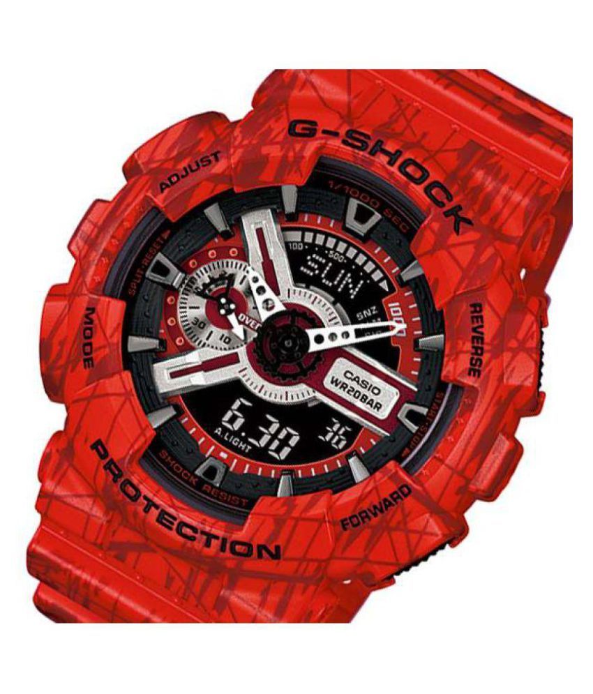 g shock in red colour