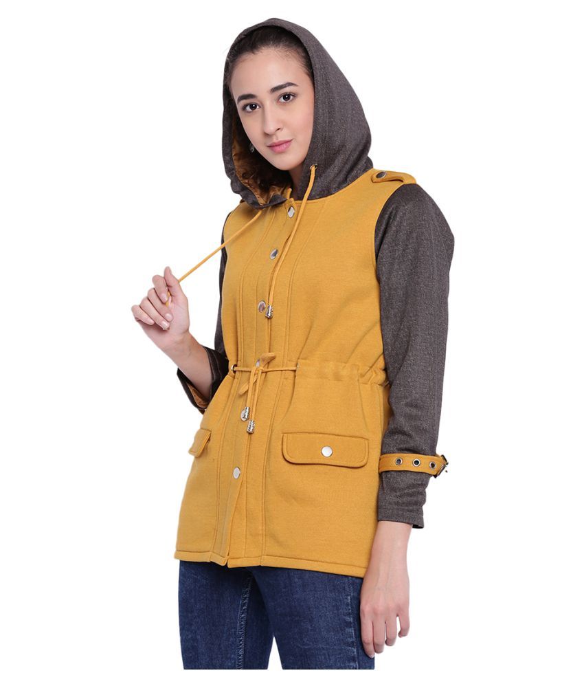 yellow parka jacket womens