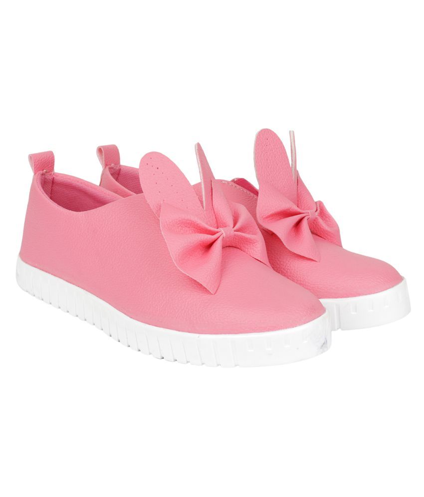 pink bow shoes