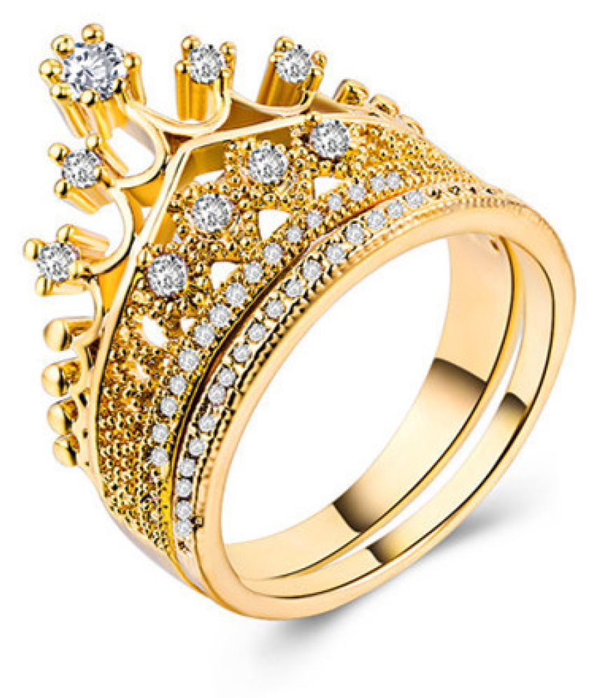 Кольцо корона золото