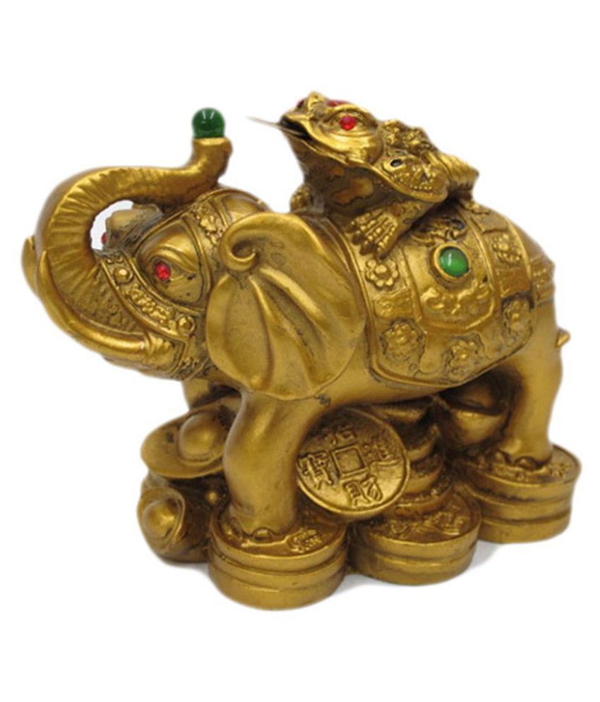     			Rattan Creation Vastu Feng Shui Money Frog On Elephant