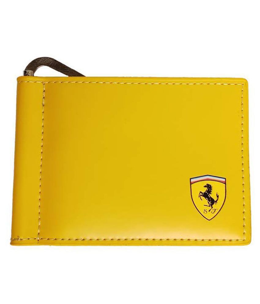 ferrari wallet yellow