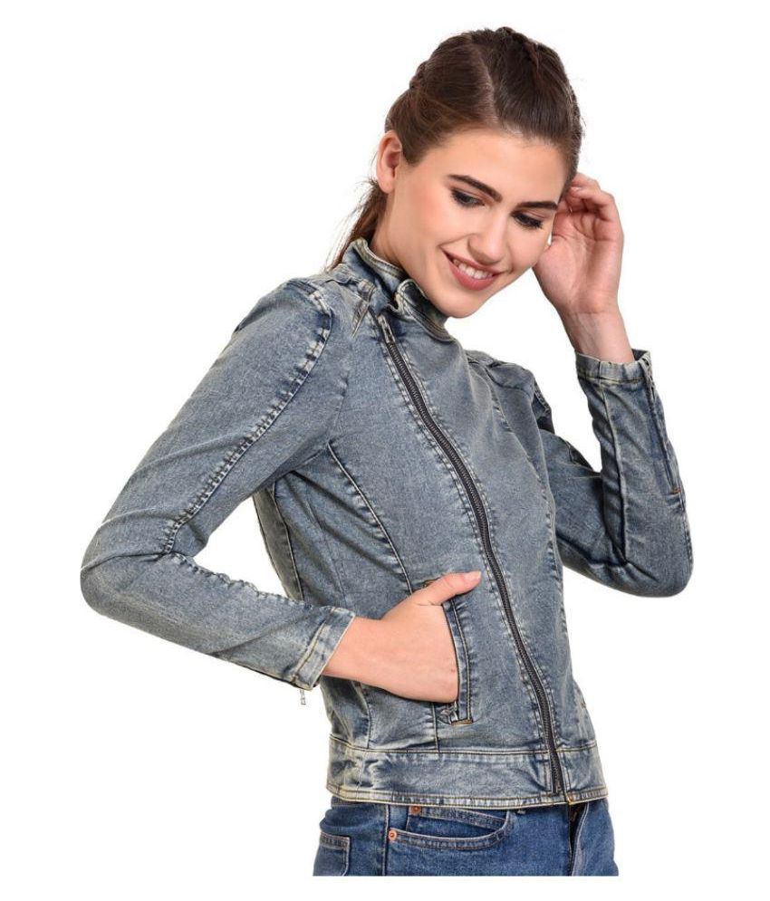 denim ethnic jacket