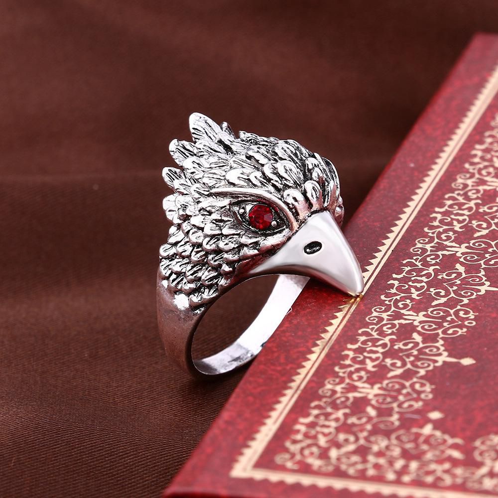 Punk Animal Ring Eagle Head Plating Silver Vintage Inlay Big Rings for Men  Wholesale Jewelry: Buy Punk Animal Ring Eagle Head Plating Silver Vintage  Inlay Big Rings for Men Wholesale Jewelry Online