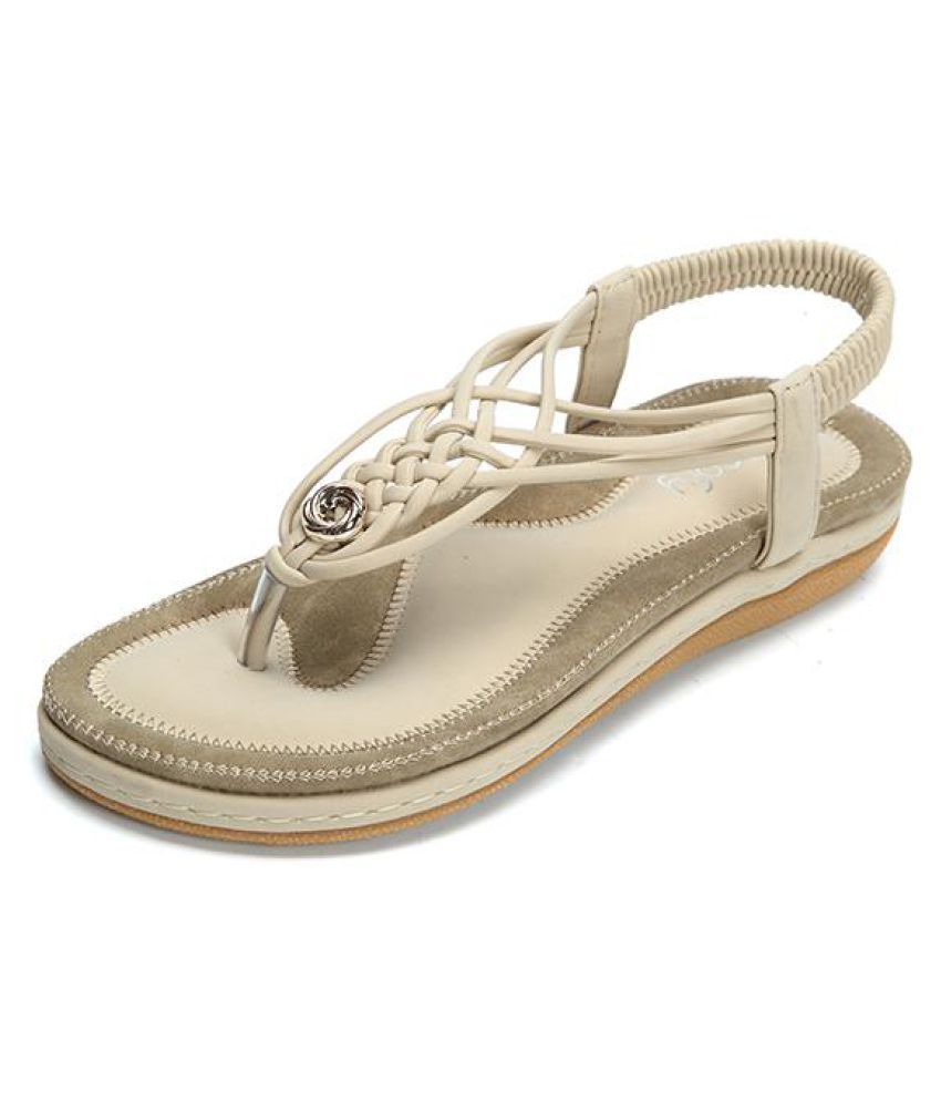 snapdeal flat sandals