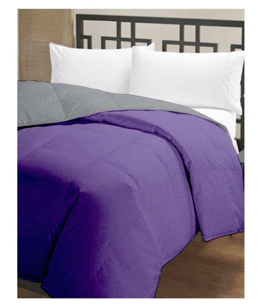 Bianca Single Polyester Plain Purple Comforter Buy Bianca Single