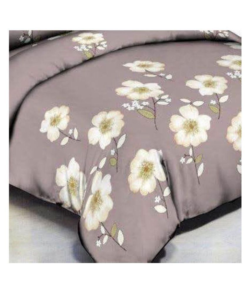GETITBAE Glace Cotton Double Bedsheet with 2 Pillow Covers Buy