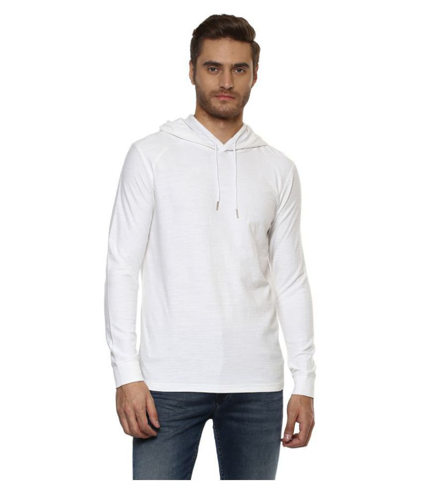 mufti white hooded shirt