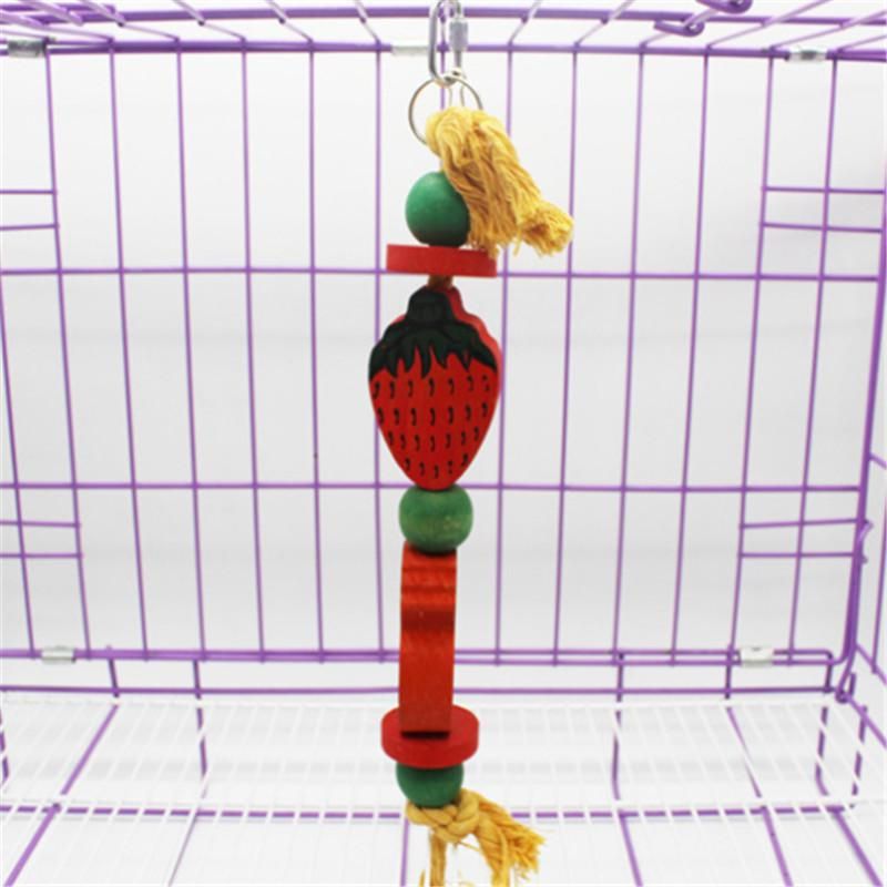 1Pcs Parrots Cage Swing Hanging Toys Pet Bird Parrot Toy Chew Play