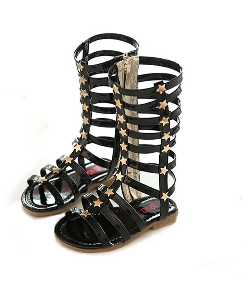 RAI SAHAB Girls Fashion Gold Sandals | Flat Gladiator Sandal With Zip  Closure for Girls | Trendy & Comfortable for all Formal & Casual Occassions  : Amazon.in: Fashion