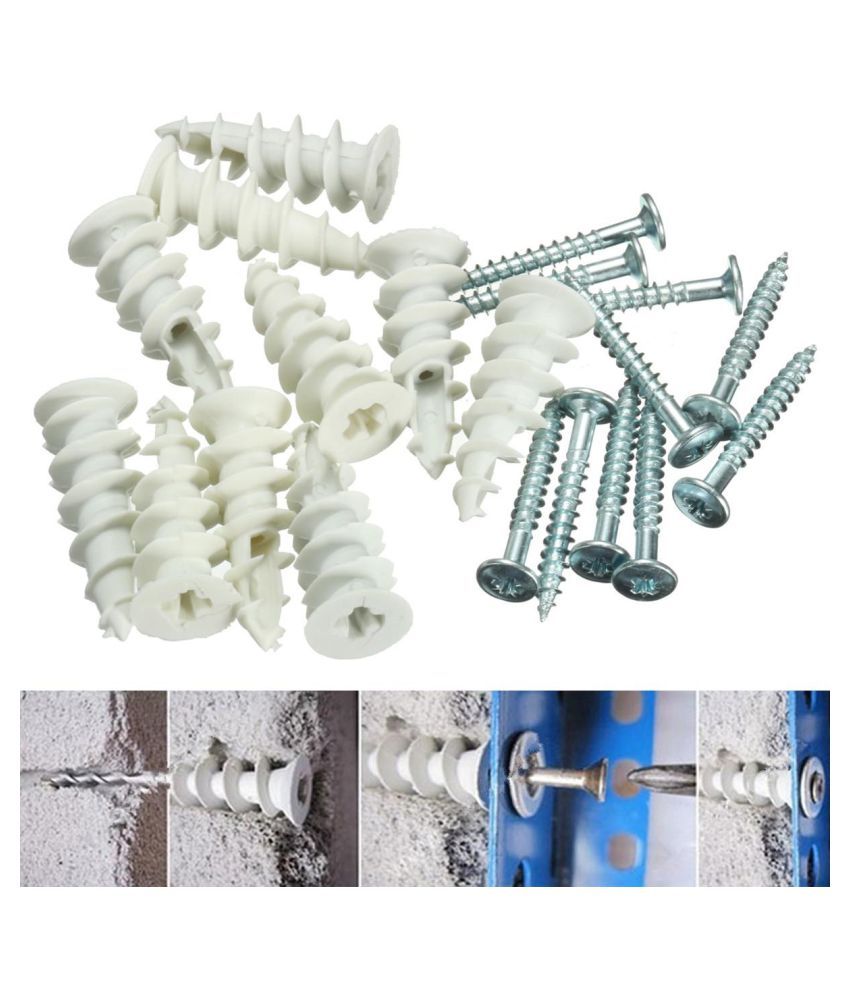 Plasterboard Cavity Wall Nylon Fixings Plug Speed Anchors With F/G Type