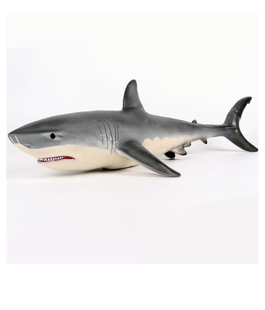 Big Megalodon Great White Shark Simulation Animal Figure Model Toy Xmas Gift 