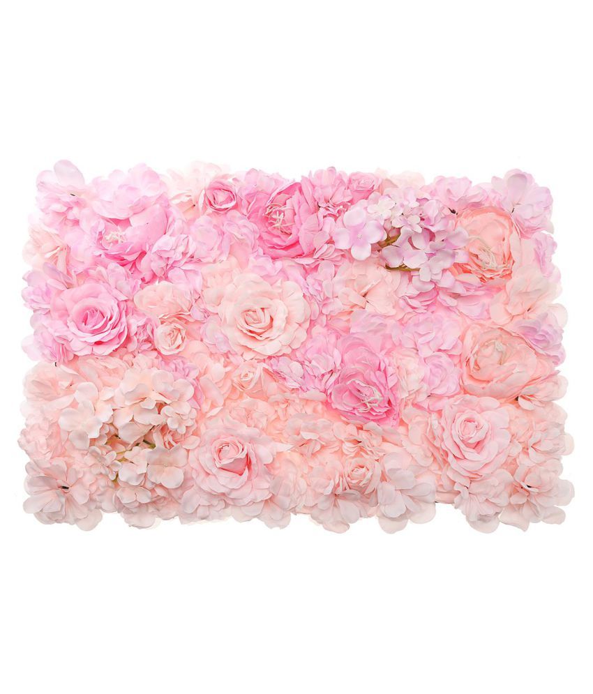 Artificial Rose Flower Wall Panel Romantic Wedding Background Venue ...