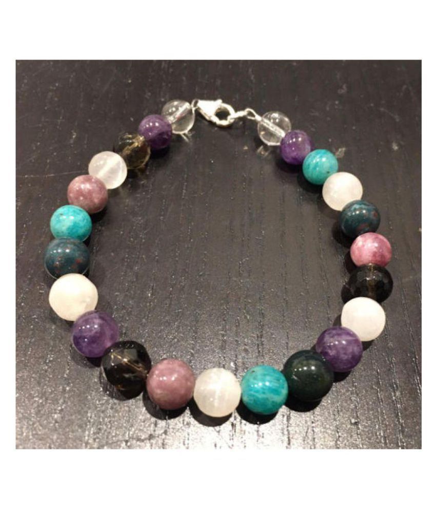 Healing Crystal Bracelet Amethyst Amazonite Selenite Bloodstone Lepidolite Smoky Quartz Clear Quartz Healing Crystals And Stones Buy Healing Crystal Bracelet Amethyst Amazonite Selenite Bloodstone Lepidolite Smoky Quartz