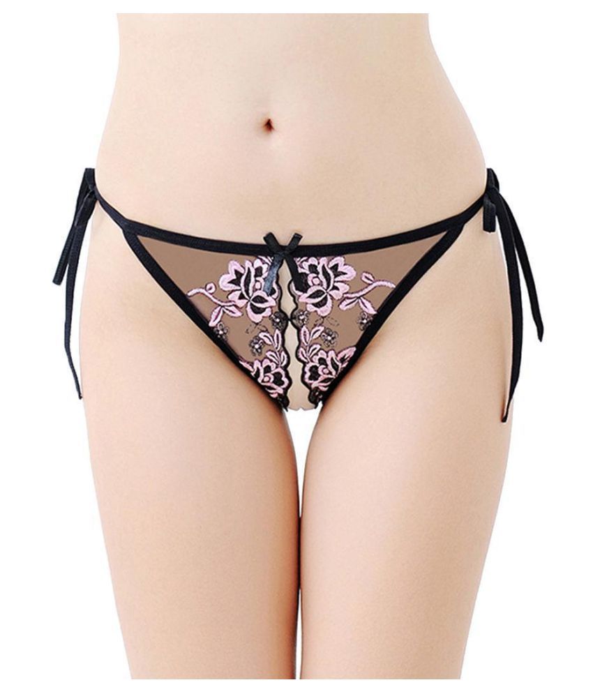 Buy Women Sexy Lingerie Underwear Cut Out Open Crotch Embroidery Mesh