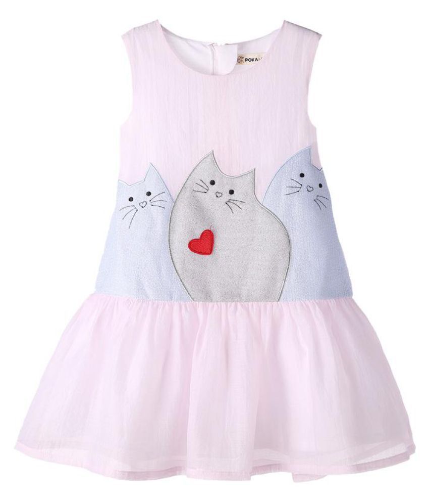 Cute Cartoon Cat Pattern Girls Summer Dress For 0 24m Buy Cute Cartoon Cat Pattern Girls Summer Dress For 0 24m Online At Low Price Snapdeal