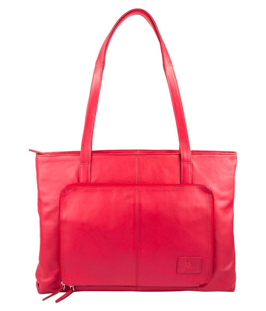 Kara Red Pure Leather Shoulder Bag - Buy Kara Red Pure Leather Shoulder ...