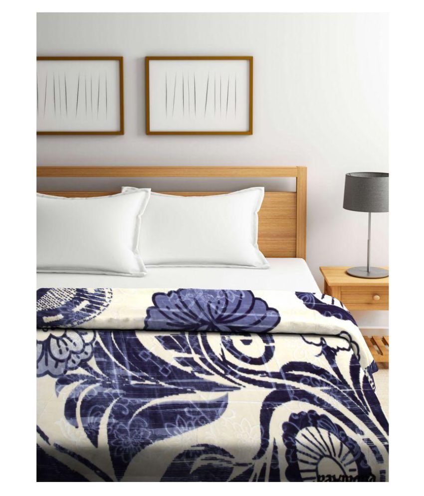 Raymond King Wool Blend Floral Blanket Buy Raymond King Wool Blend