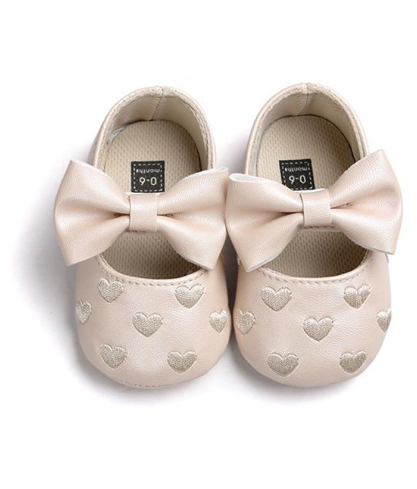 Newborn Baby Girls Shoes Bebe First Walkers Princess Big Bow Heart