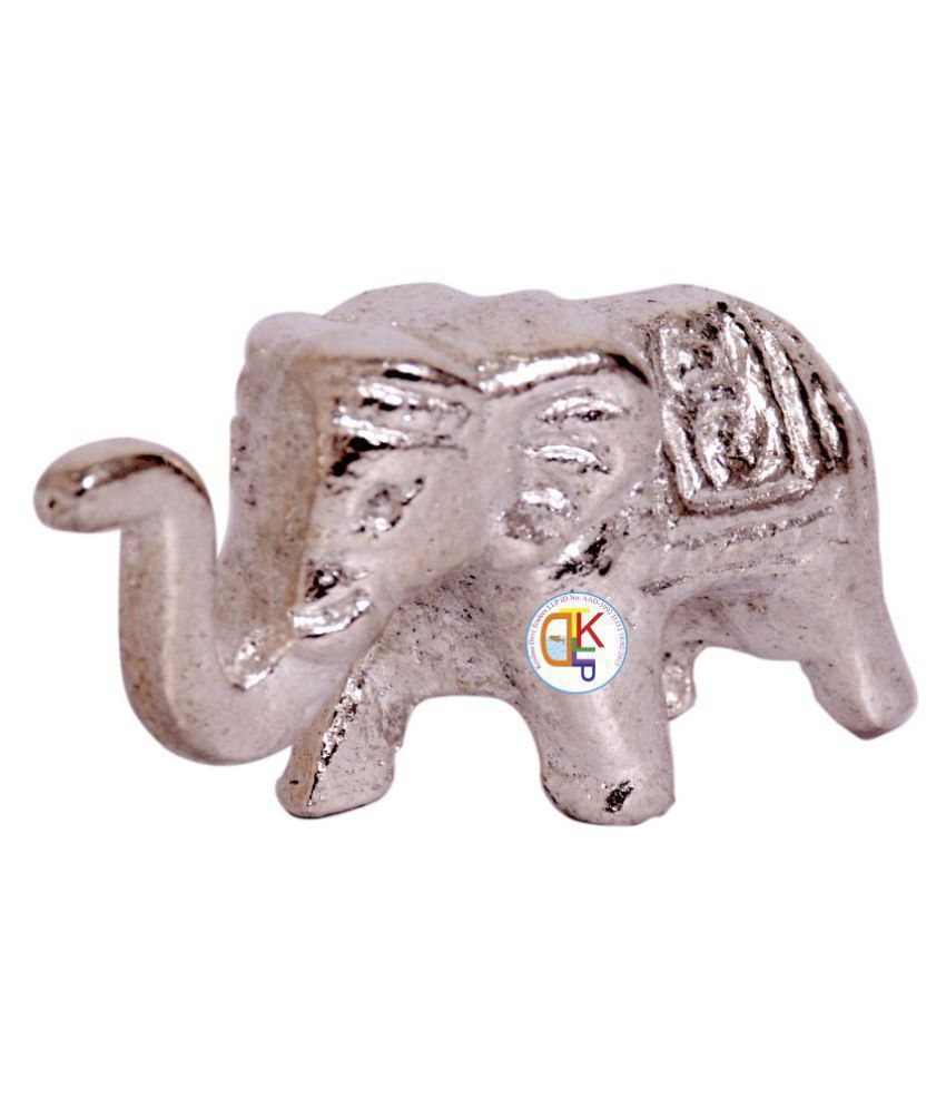 Silver Polished Elephant Paper Weight Set of 10 Buy Online at Best