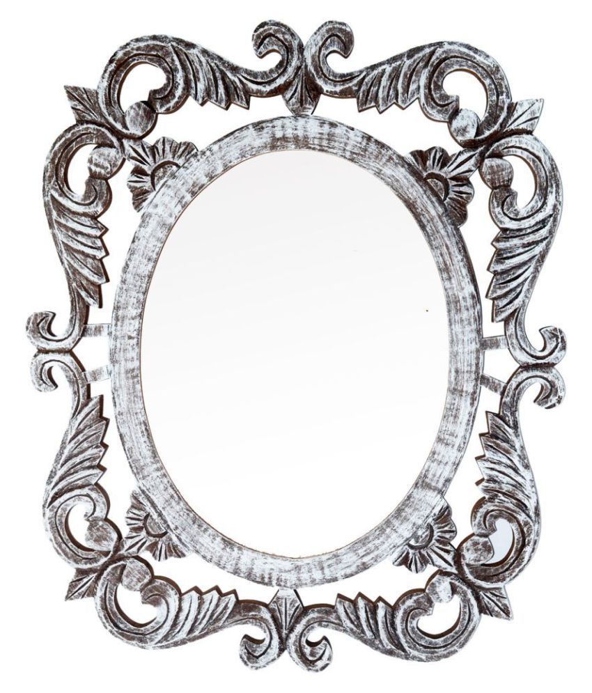 The Urban Store Mirror Wall Mirror White 60 x 50 cms Pack of 1
