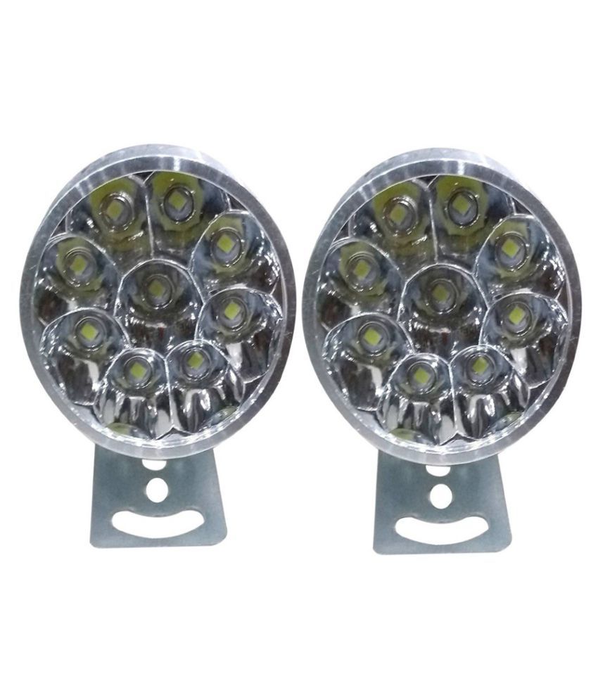 FERROCITY'S HIGH INTENSITY WIDE BEAM ROUND SHAPE 12 LED METALLIC FOG