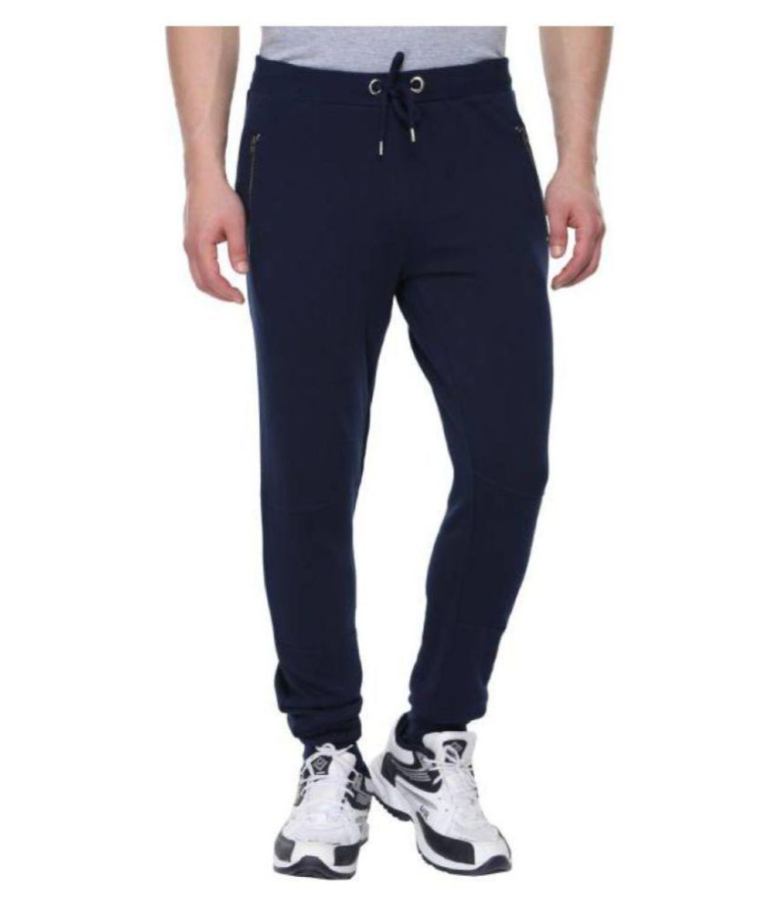 navy fleece joggers