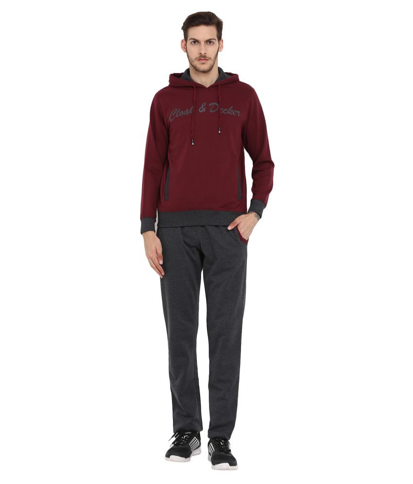 maroon psg tracksuit