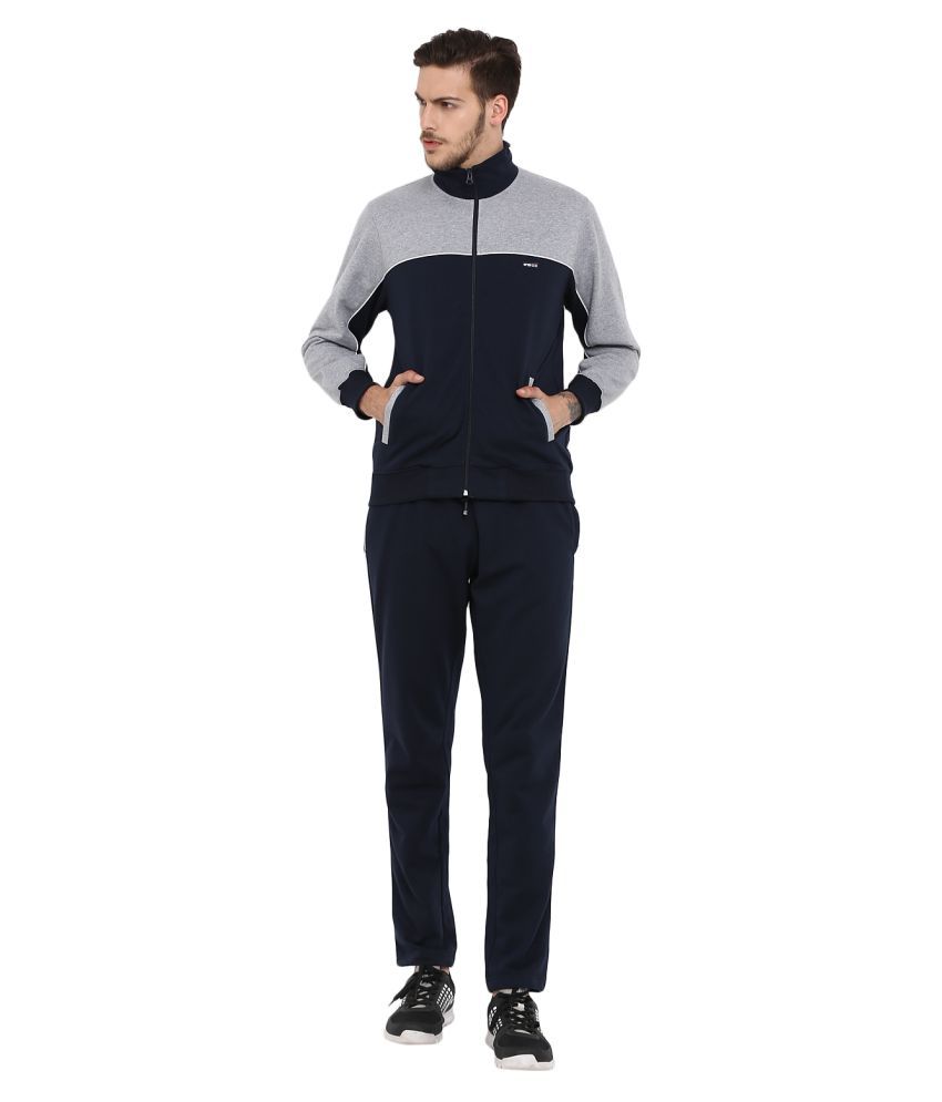 navy fleece tracksuit