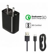 Duisah (MI) 3A Qualcomm MobilevCharger with USB cable for All USB Smartphones  Redmi 5, Note 5, Note 5 Pro, Redmi 5A, Redmi Note 3, Samsung, Vivo,Oppo
