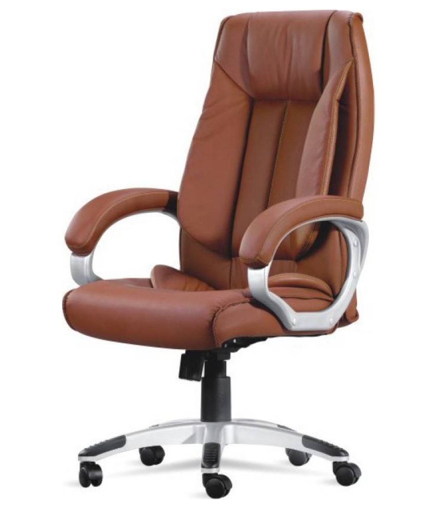 Mezonite High Back Brown Leatherette Office Executive Chair - Buy