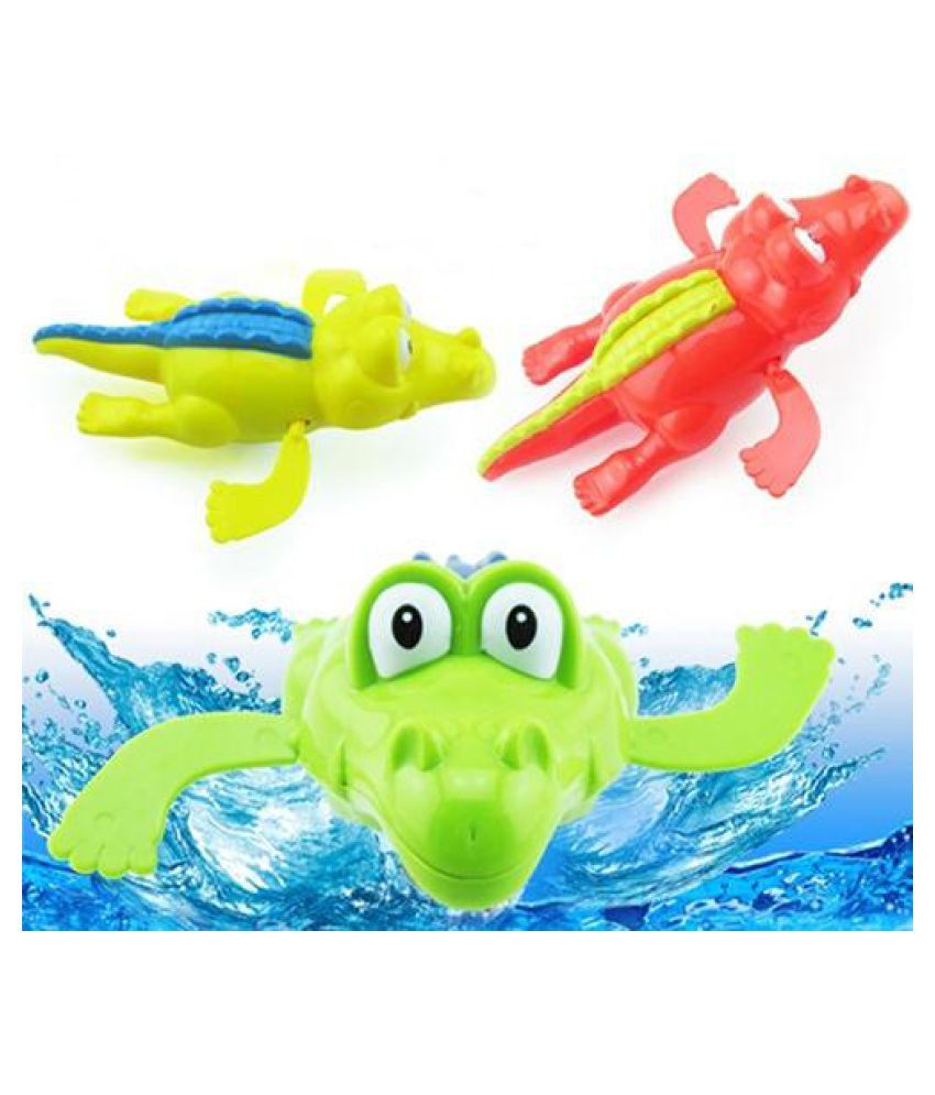 Creative Baby Kid Bath Time WindUp Diver Swimming Crocodile Clockwork