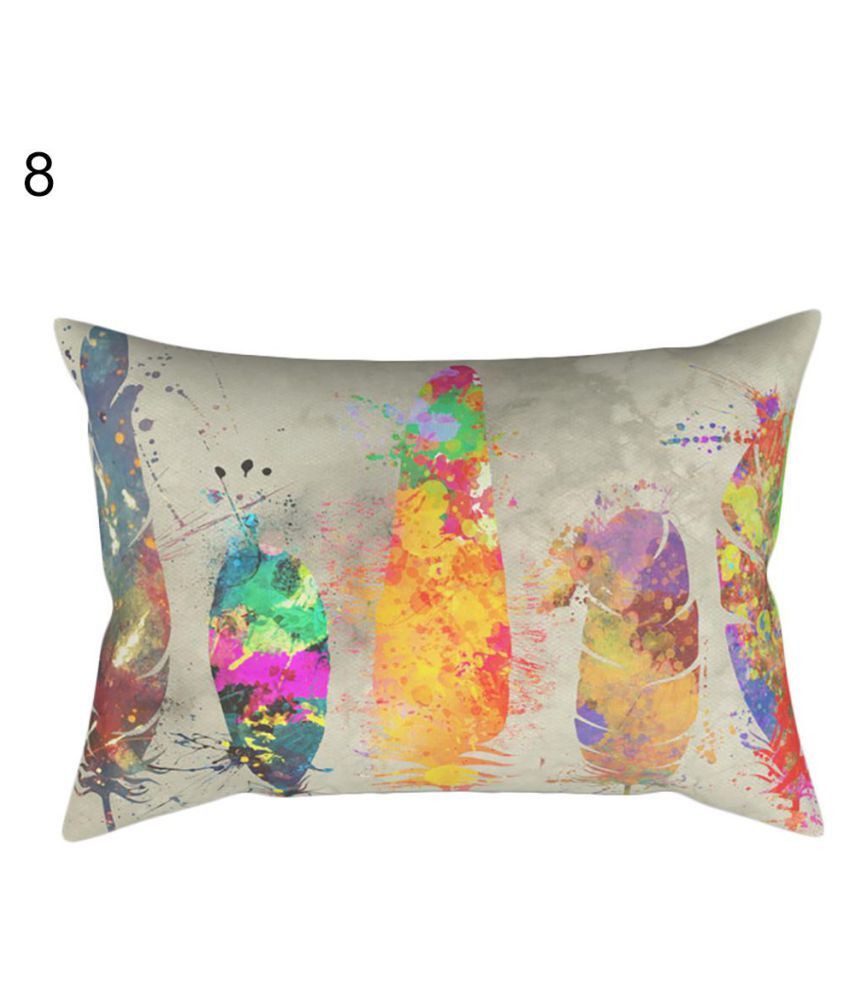 Cute Funny Bunny Rabbit Moon Rectangle Pillow Cover Home Sofa