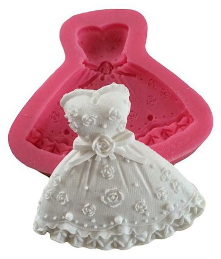 1pc Wedding Dress Fondant Mould Cupcake Cake Diy Fondant Craft