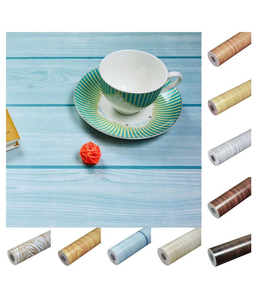 Wood Pattern Backsplash Selfadhesive Removable Floor Wall Stickers