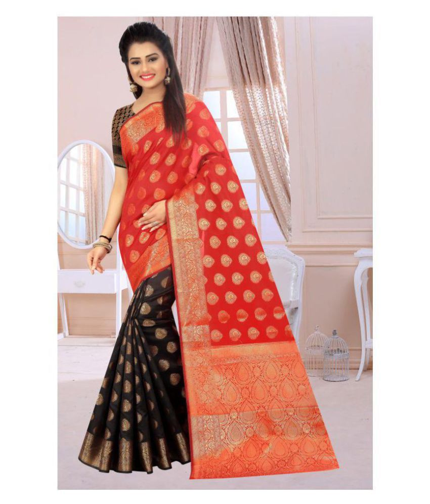     			Gazal Fashions - Multicolor Silk Saree With Blouse Piece (Pack of 1)