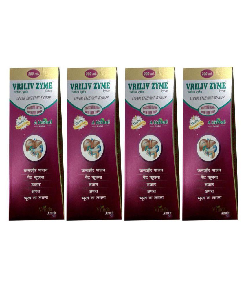 GOPAL LIFESCIENCE VRILIV ZYME A AYURVEDIC HERBAL DIGESTIVE ENZYME Syrup